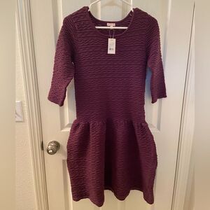 Penny Candy Element Sweater Dress Purple Grape Wine Girls Size 14 NWT